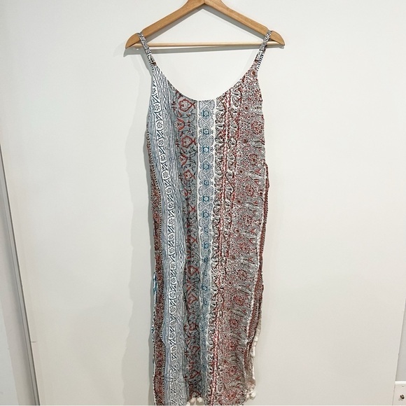 Roller Rabbit August Border Azita Midi Dress in Cloud - Picture 4 of 10